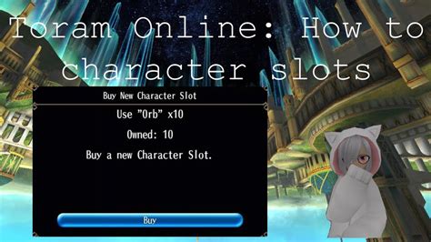 toram online free character slot